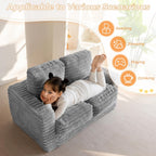 Kids Bean Bag Chair Comfy Faux Fur Sofa