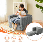Kids Bean Bag Chair Comfy Faux Fur Sofa