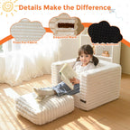 Kids Bean Bag Chair Comfy Faux Fur Sofa