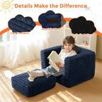 Kids Bean Bag Chair Comfy Faux Fur Sofa