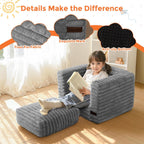 Kids Bean Bag Chair Comfy Faux Fur Sofa