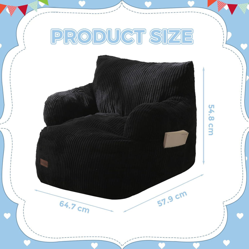 Kids Bean Bag Chair Stuffed Toddler Sofa