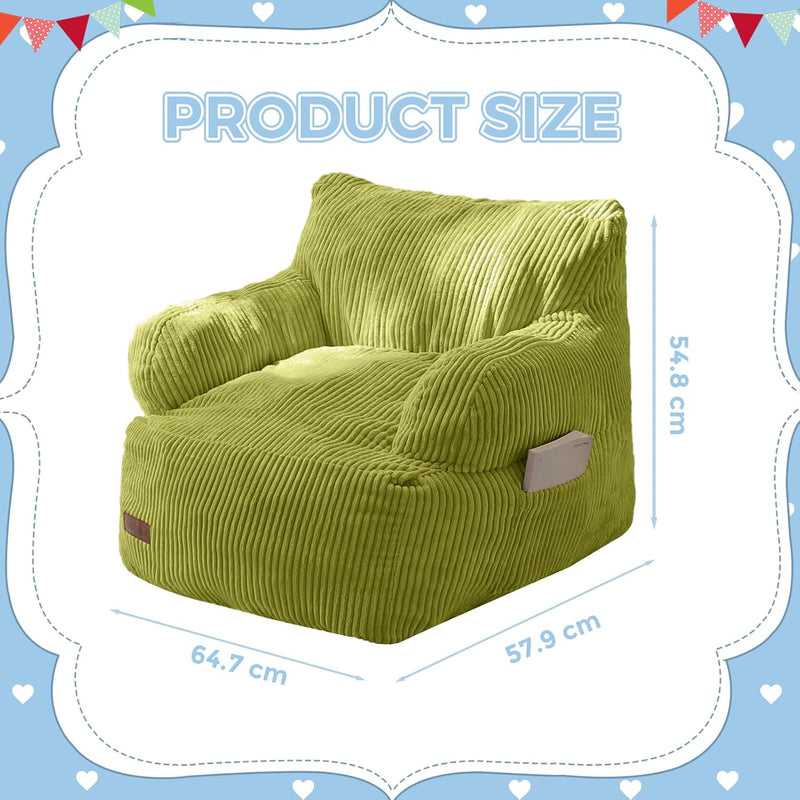 Kids Bean Bag Chair Stuffed Toddler Sofa