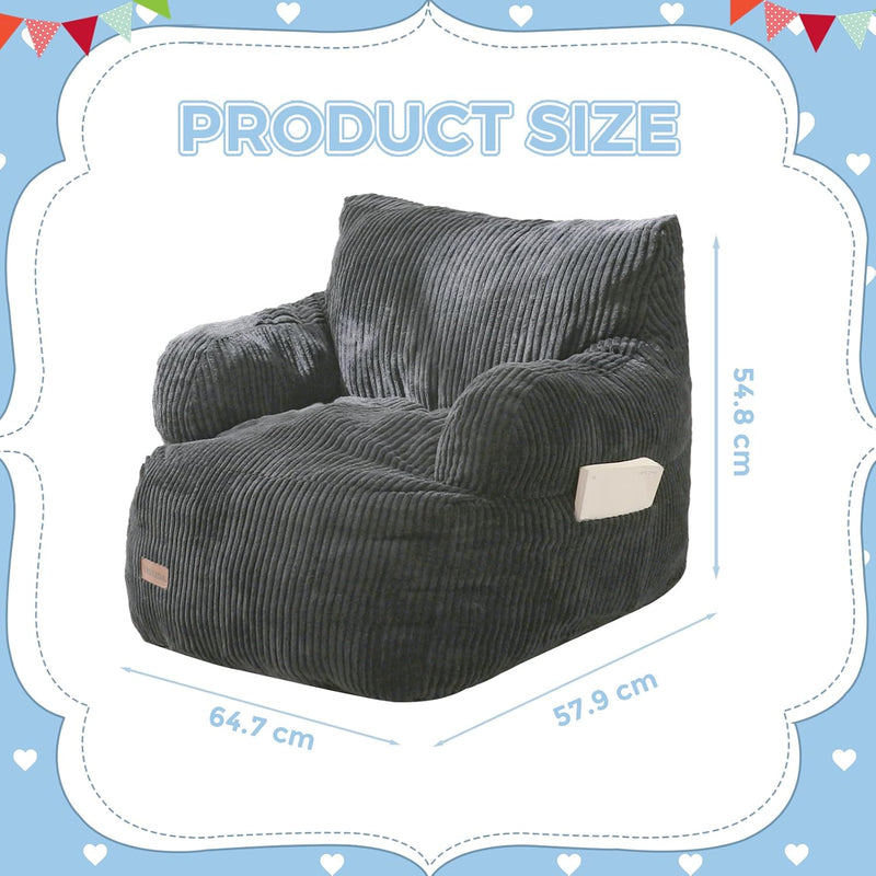 Kids Bean Bag Chair Stuffed Toddler Sofa