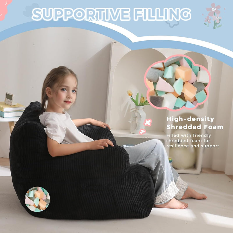 Kids Bean Bag Chair Stuffed Toddler Sofa