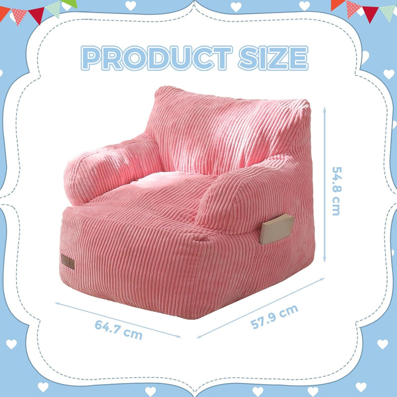 Kids Bean Bag Chair Stuffed Toddler Sofa