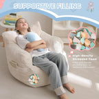 Kids Bean Bag Chair Stuffed Toddler Sofa
