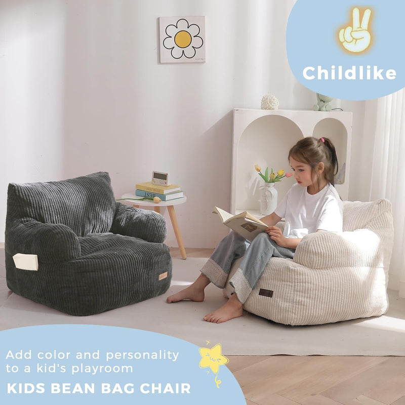 Kids Bean Bag Chair Stuffed Toddler Sofa