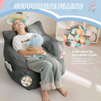 Kids Bean Bag Chair Stuffed Toddler Sofa