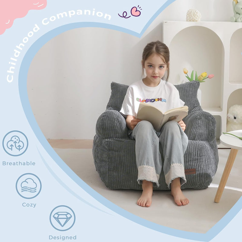 Kids Bean Bag Chair Stuffed Toddler Sofa