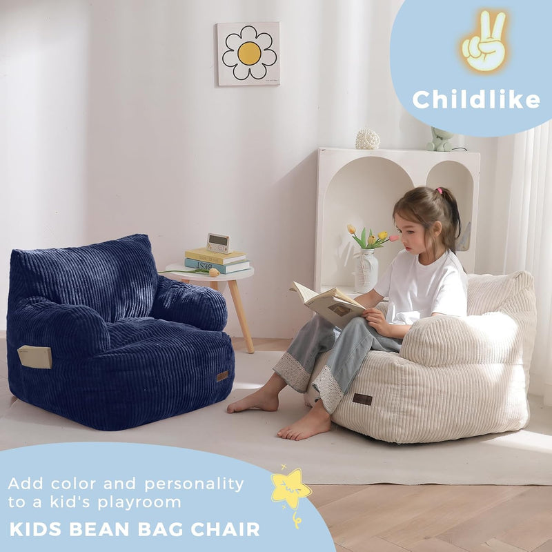 Kids Bean Bag Chair Stuffed Toddler Sofa