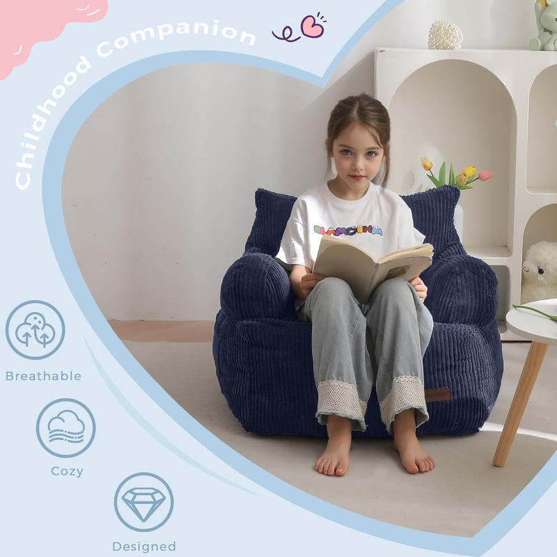 Kids Bean Bag Chair Stuffed Toddler Sofa