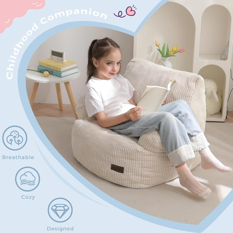 Kids Bean Bag Chair Stuffed Toddler Sofa