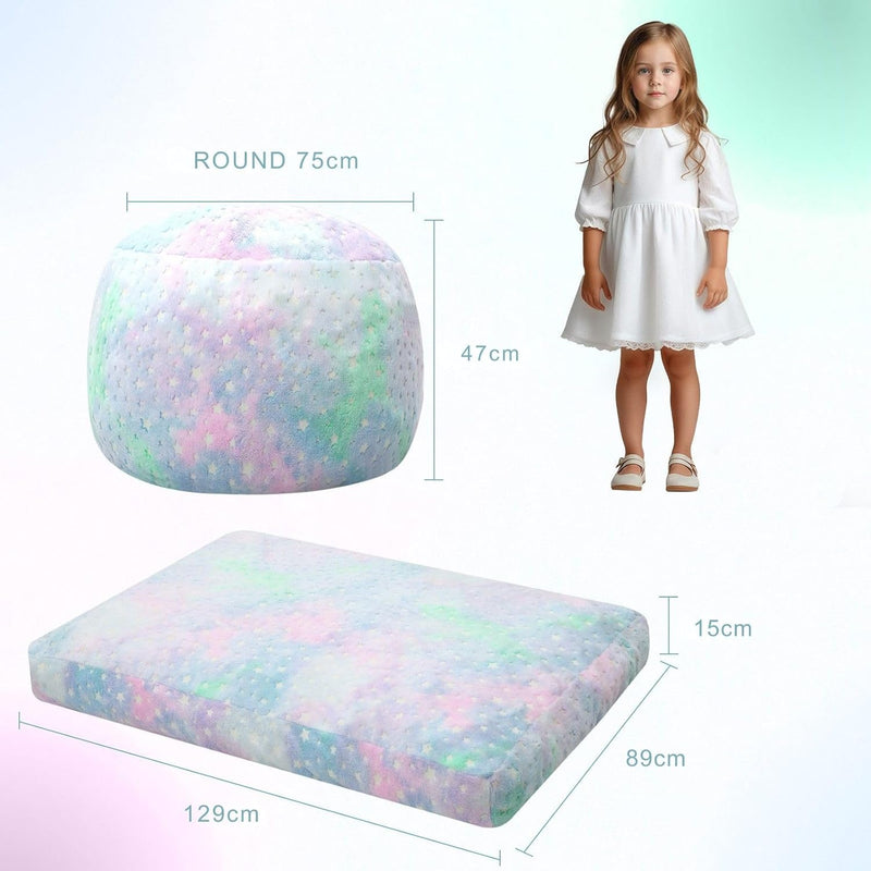 Kids Bean Bag Chair Turn Into Beanbag Bed