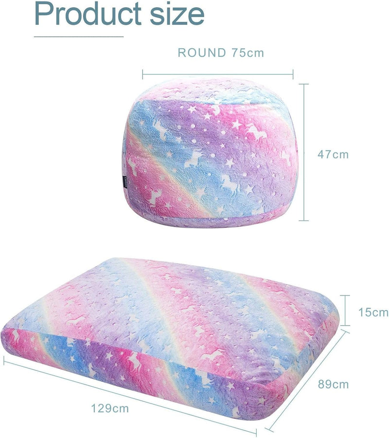 Kids Bean Bag Chair Turn Into Beanbag Bed