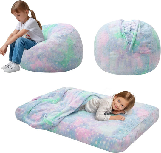 Kids Bean Bag Chair Turn Into Beanbag Bed