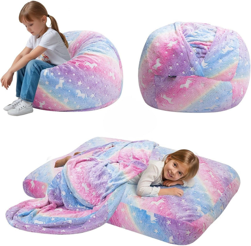 Kids Bean Bag Chair Turn Into Beanbag Bed