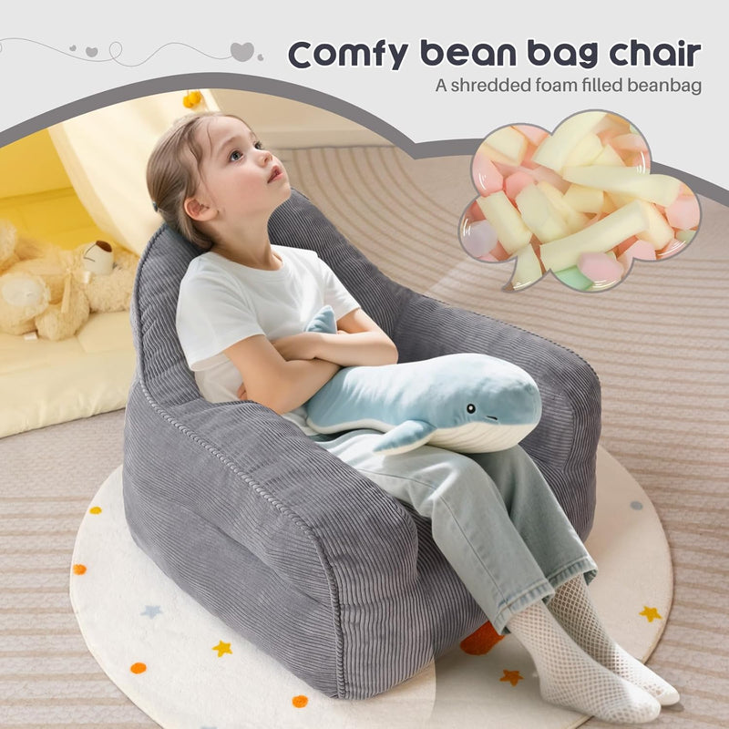 Kids Bean Bag Comfy Chair with Filling Included