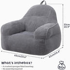 Kids Bean Bag Comfy Chair with Filling Included