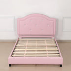 Kids Bed Frame Pvc Leather Children's Toddler