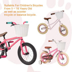 Kids Bike Basket Handwoven Cycle for Bicycle Girls