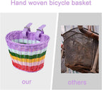 Kids Bike Basket Handwoven Cycle for Bicycle Girls