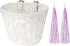 Kids Bike Basket Handwoven Cycle for Bicycle Girls