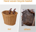 Kids Bike Basket Handwoven Cycle for Bicycle Girls