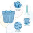 Kids Bike Basket Handwoven Cycle for Bicycle Girls