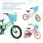 Kids Bike Basket Handwoven Cycle for Bicycle Girls