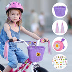 Kids Bike Basket Handwoven Cycle for Bicycle Girls