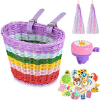 Kids Bike Basket Handwoven Cycle for Bicycle Girls