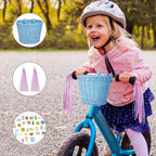 Kids Bike Basket Handwoven Cycle for Bicycle Girls