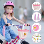 Kids Bike Basket Handwoven Cycle for Bicycle Girls