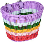Kids Bike Basket Handwoven Cycle for Bicycle Girls