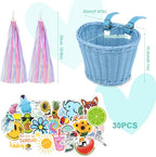 Kids Bike Basket Handwoven Cycle for Bicycle Girls
