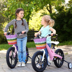 Kids Bike Basket Handwoven Cycle for Bicycle Girls