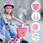 Kids Bike Basket Handwoven Cycle for Bicycle Girls