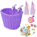 Kids Bike Basket Handwoven Cycle for Bicycle Girls