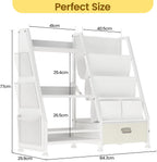 Kids Bookshelf and Toy Storage Organiser: 3-Tier Sling