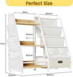 Kids Bookshelf and Toy Storage Organiser: 3-Tier Sling