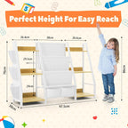 Kids Bookshelf and Toy Storage Organiser: 3-Tier Sling