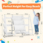 Kids Bookshelf and Toy Storage Organiser: 3-Tier Sling
