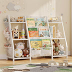 Kids Bookshelf and Toy Storage Organiser: 3-Tier Sling