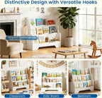 Kids Bookshelf Childrens Bookcase 3 Tier Wooden Book