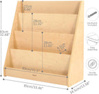 Kids Bookshelf for Toddlers and Babies Wooden Montessori