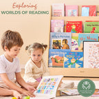 Kids Bookshelf for Toddlers and Babies Wooden Montessori
