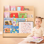 Kids Bookshelf for Toddlers and Babies Wooden Montessori