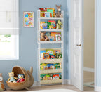 Kids Bookshelf Wall Mounted 6-Tier