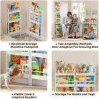 Kids Bookshelf Wall Mounted 6-Tier